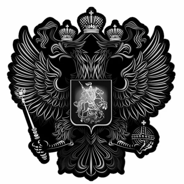 Наклейка на авто «Герб России» 10х10 см