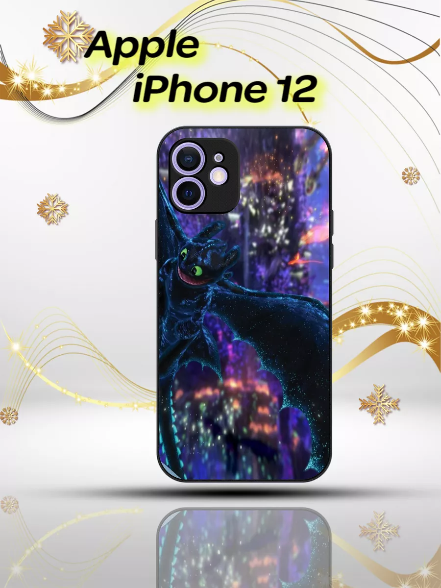 Чехол силиконовый на iPhone 12 Айфон 12 с драконом CooLCase67 191729522  купить за 501 ₽ в интернет-магазине Wildberries