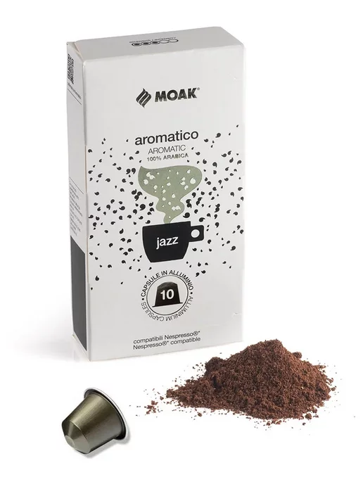 Aromatico Jazz 100 capsule compatibili Nespresso in alluminio - Moak