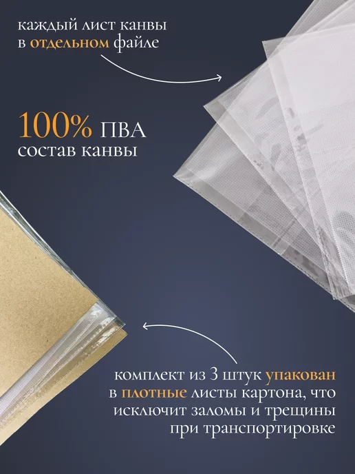 Allcraft Канва водорастворимая для вышивания крестом 14 ct 20х22 см, 20x22 см, фото 2