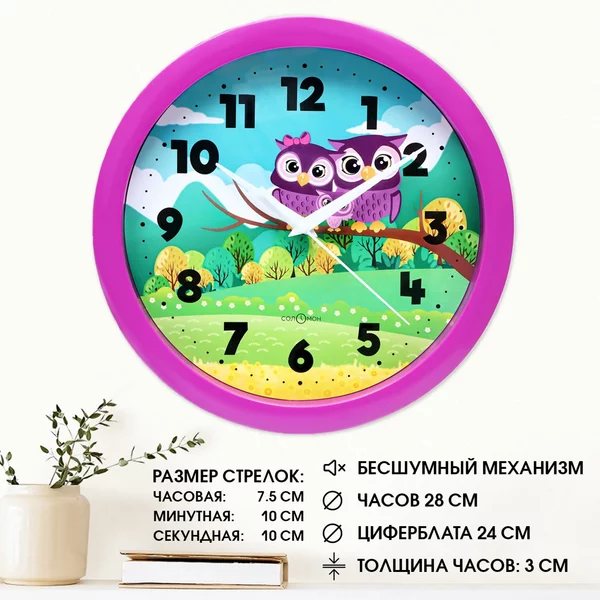 Часы настенные интерьерные большие цифры