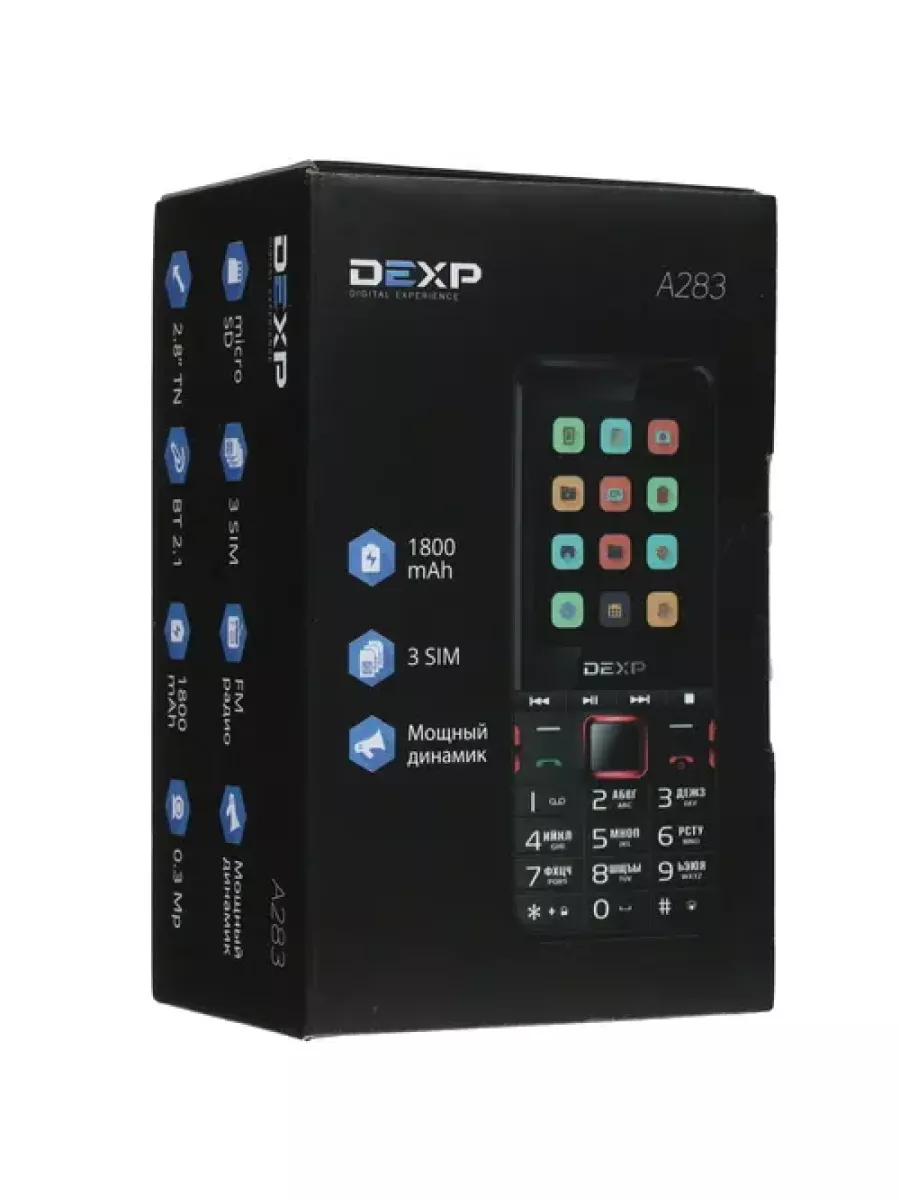 Сотовый телефон DEXP A283 синий ilyakrass_shop 191887007 купить за 3 698 ?  в интернет-магазине Wildberries