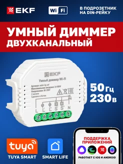 Умный диммер в подрозетник 2-канальный Wi-Fi EKF 191914537 купить за 1 635 ₽ в интернет-магазине Wildberries