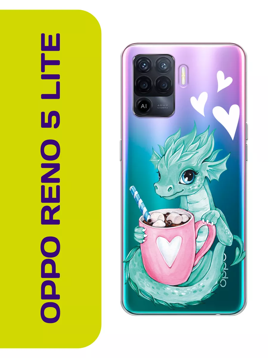 Новогодний чехол на Oppo Reno 5 Lite Oppo 191927601 купить за 289 ₽ в  интернет-магазине Wildberries