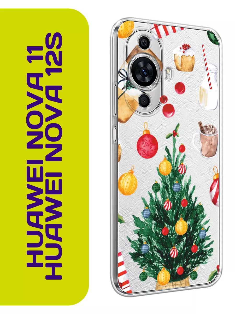 Новогодний чехол на Huawei NOVA 11 Huawei 191929402 купить за 352 ₽ в  интернет-магазине Wildberries