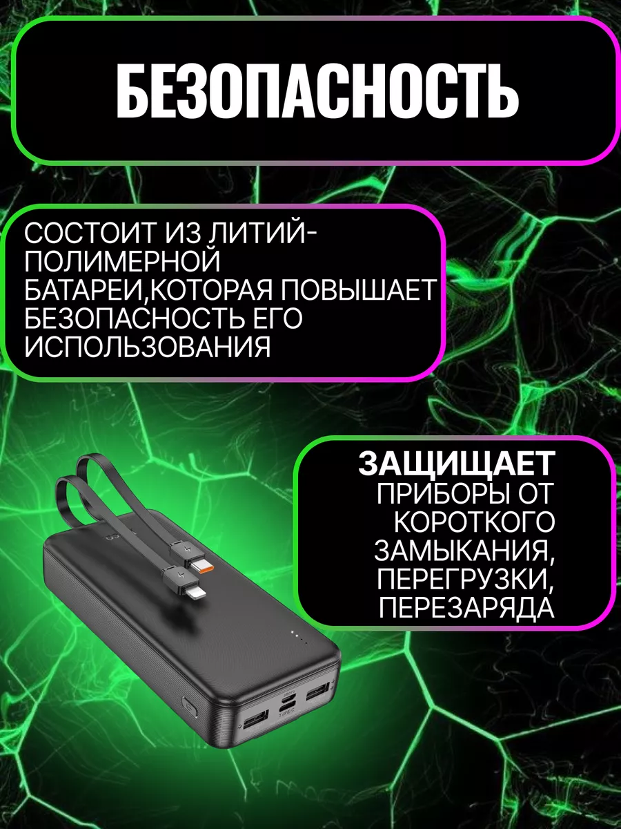 Внешний аккумулятор повербанк для смартфона 10000mah J118 Hoco 191972325  купить в интернет-магазине Wildberries