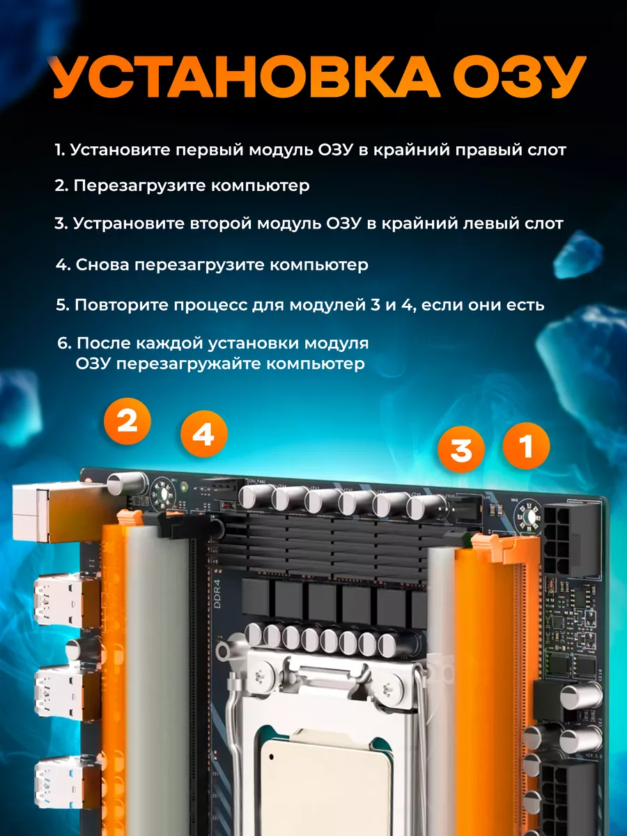 Комплект материнская плата X99, E5 2670V3 2,3 ГГц, DDR4 16GB MicroBT  191976047 купить за 7 520 ₽ в интернет-магазине Wildberries